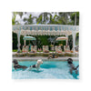 Toss Designs - Glass Trinket Tray/ Pool Dogs Wall Art