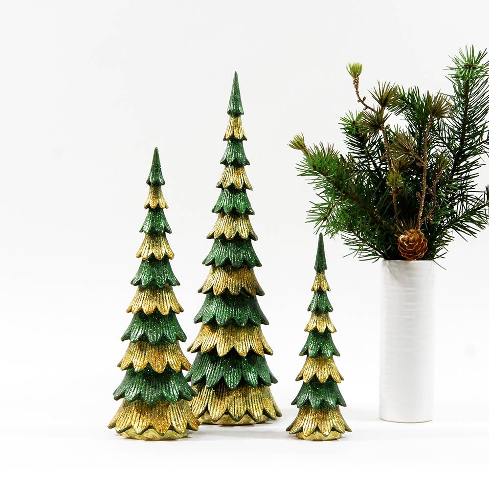 Dekorasyon Gifts  Decor - Tabletop Christmas Tree (Trad. Green/Gold)