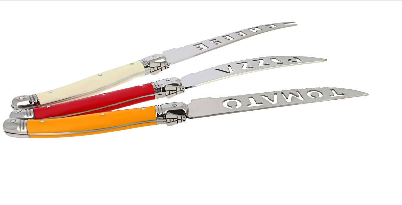 French Home - 3 Piece Laguiole Pizza & Cheese Knife Set