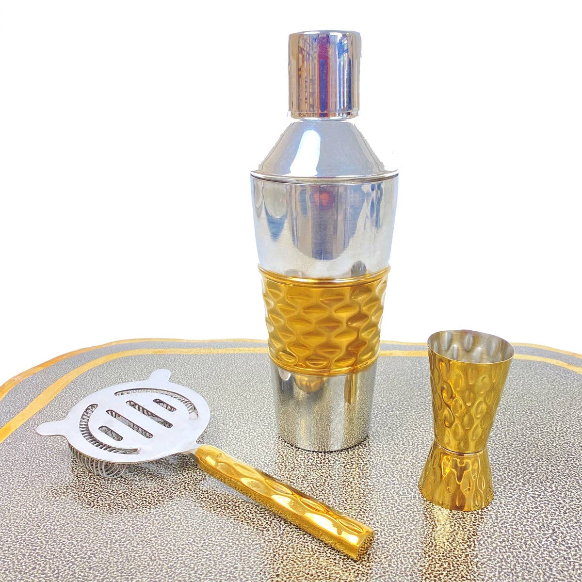 Michael Wainwright - Truro Strainer, Jigger & Cocktail Shaker Set