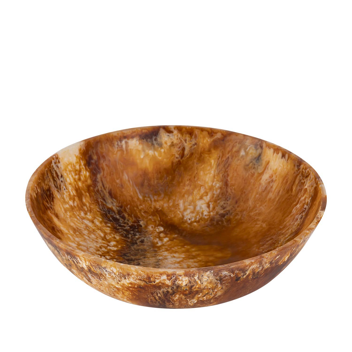 BIDKhome - Matte Tortoise Resin Bowl Dia 19.5"