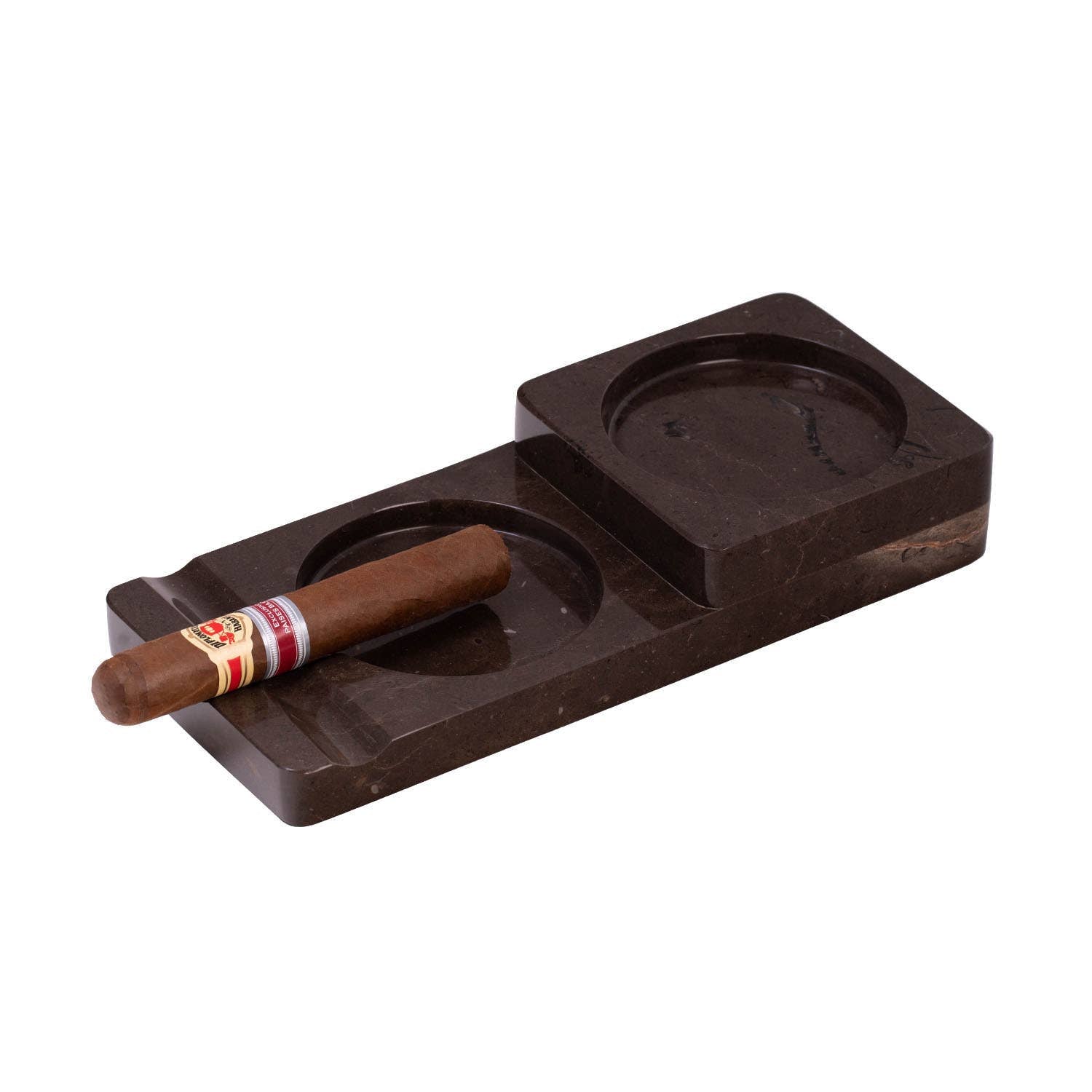 BeyBerk International - Liam Marble Ashtray and Coaster Tiger Eye