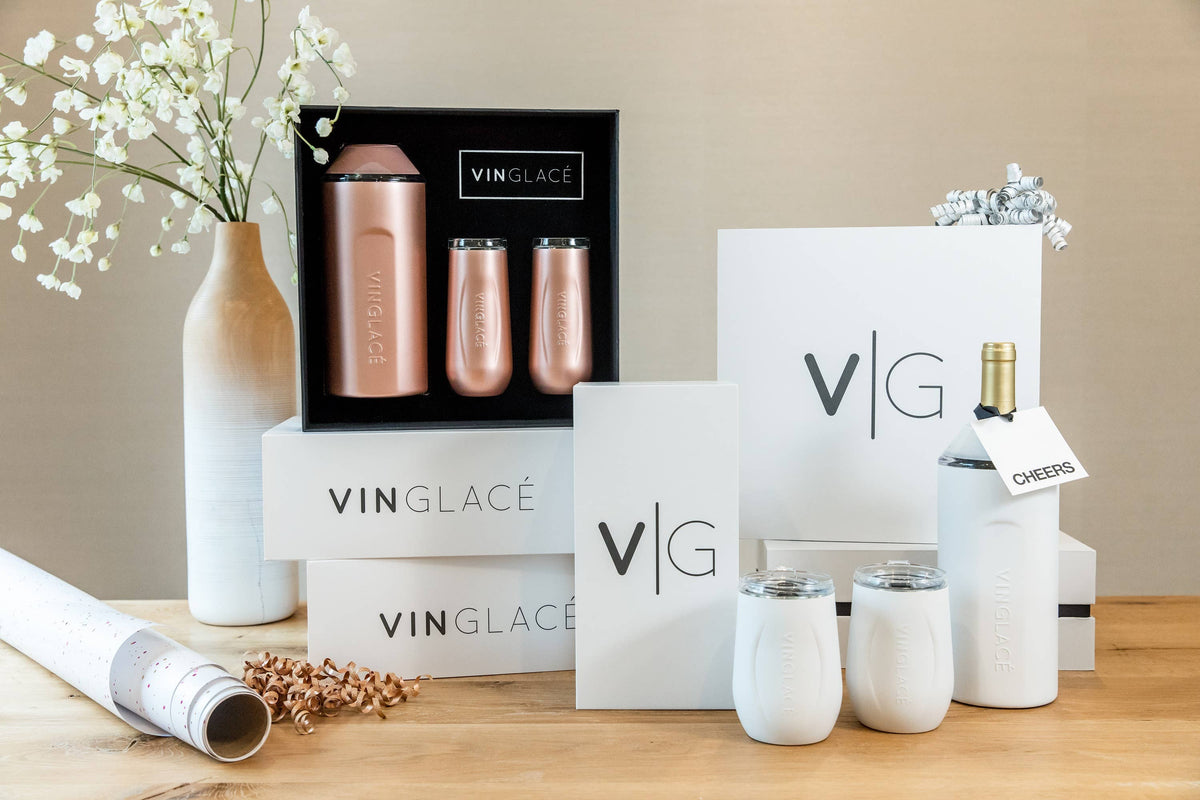 Vinglacé - Champagne Gift Sets with Glass Lined Flutes