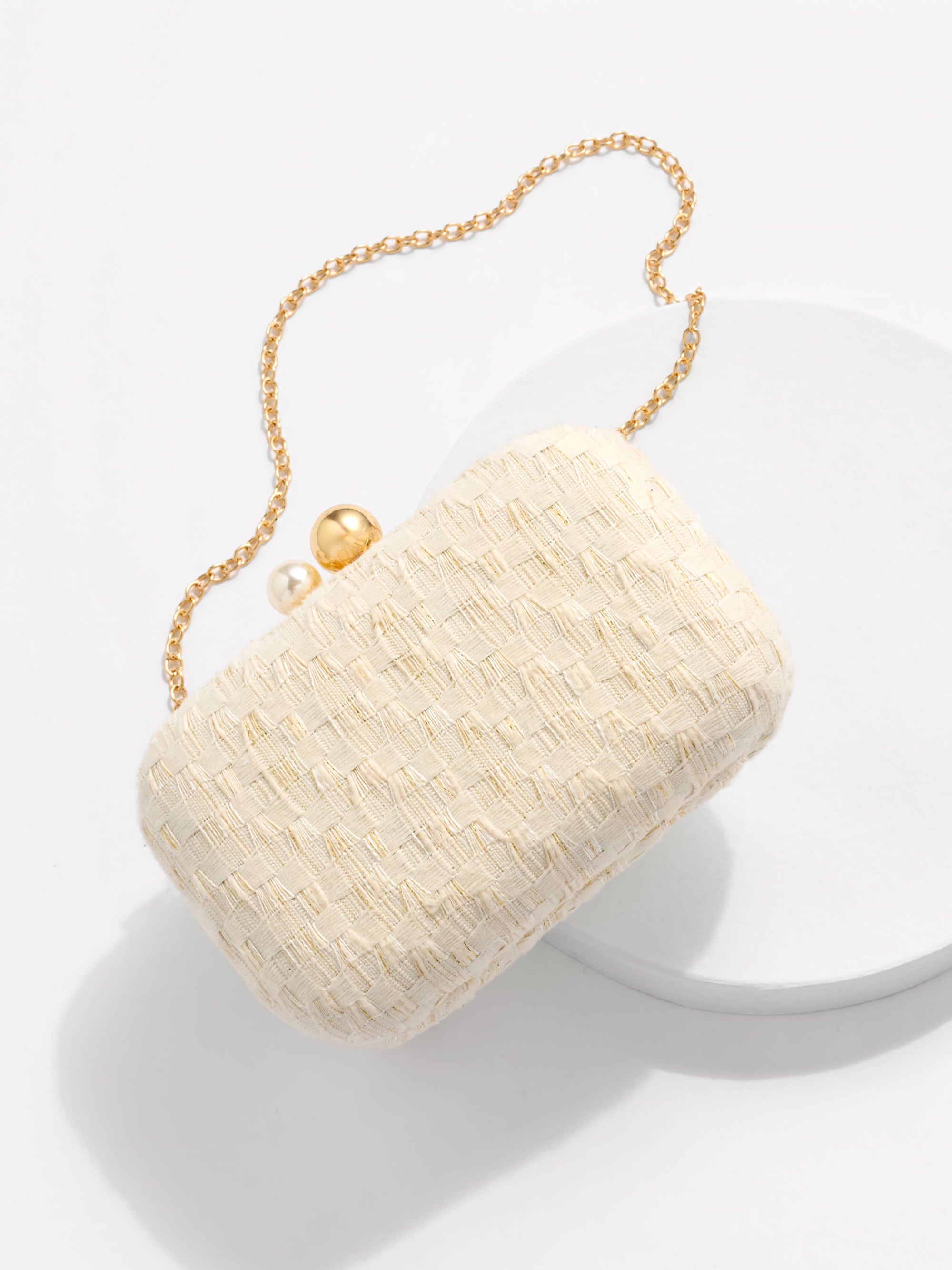 Veil Minaudiere in Ivory