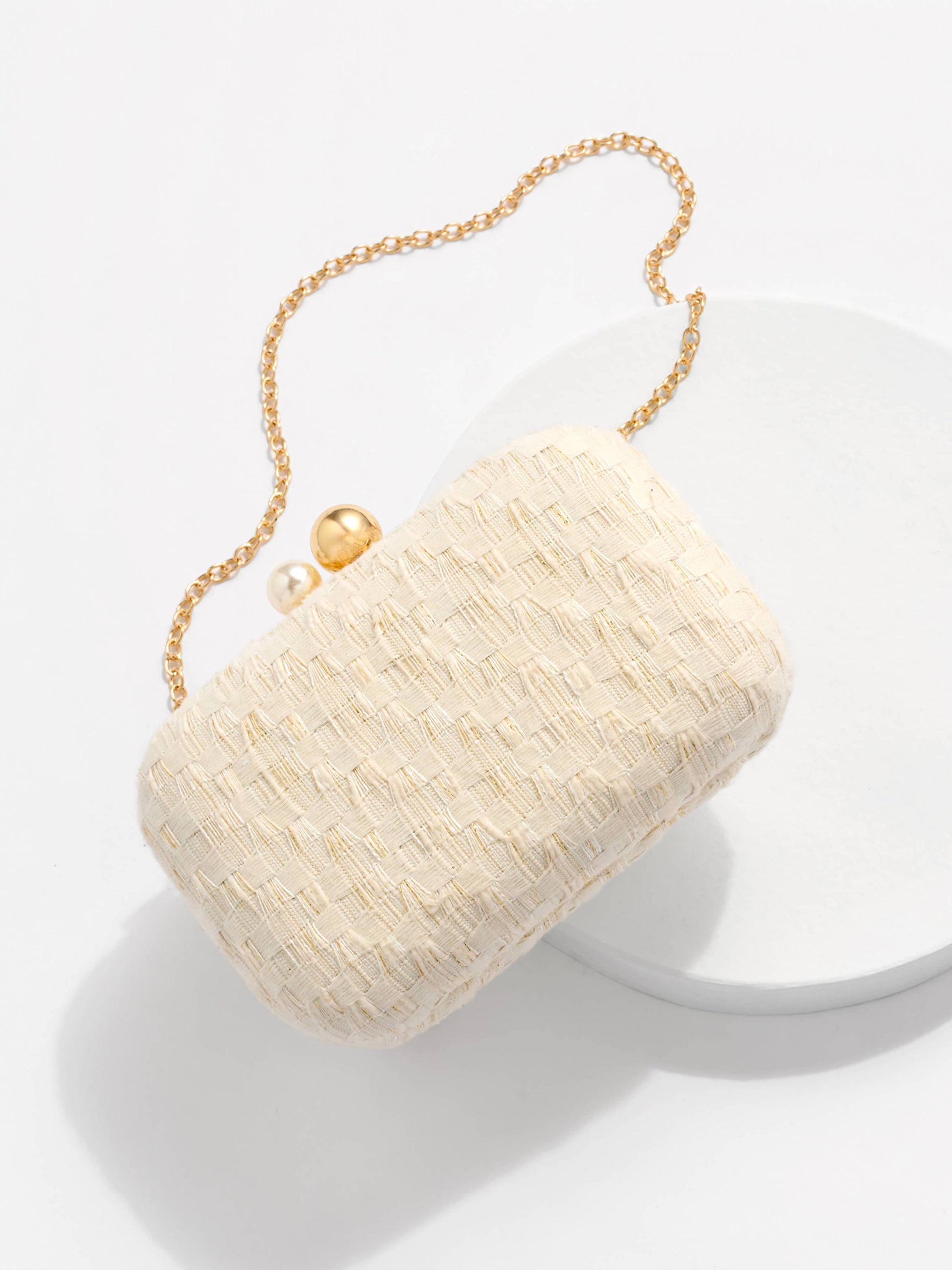 Veil Minaudiere in Ivory