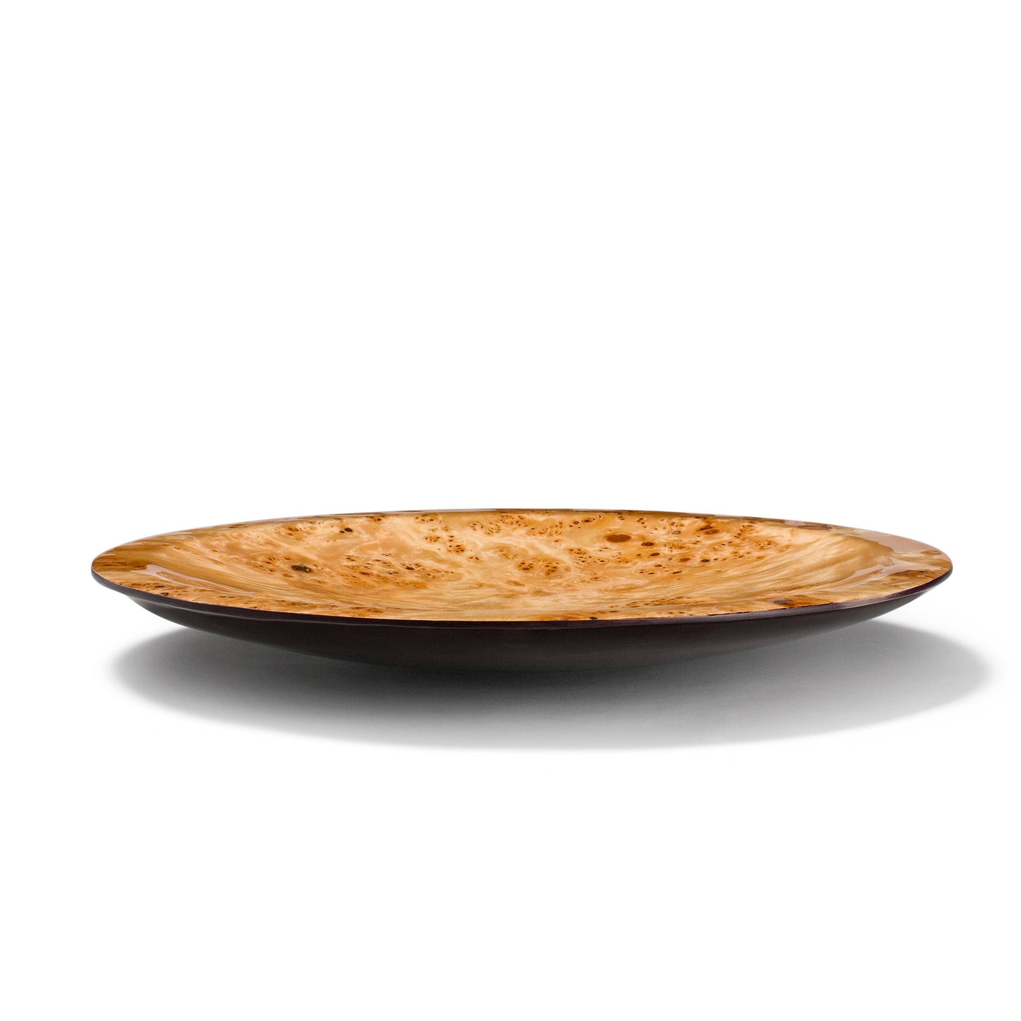 LADORADA - Burl Veneer Round Centerpiece
