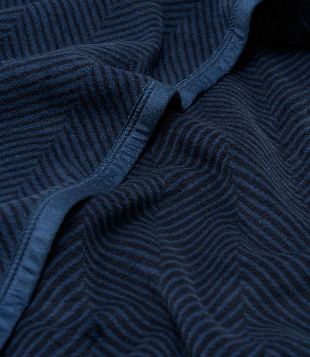 ChappyWrap - Harborview Herringbone Deep Sea Blanket