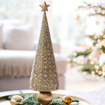 Dekorasyon Gifts  Decor - 17" Amalfi Cone Tree (Dark Champagne)