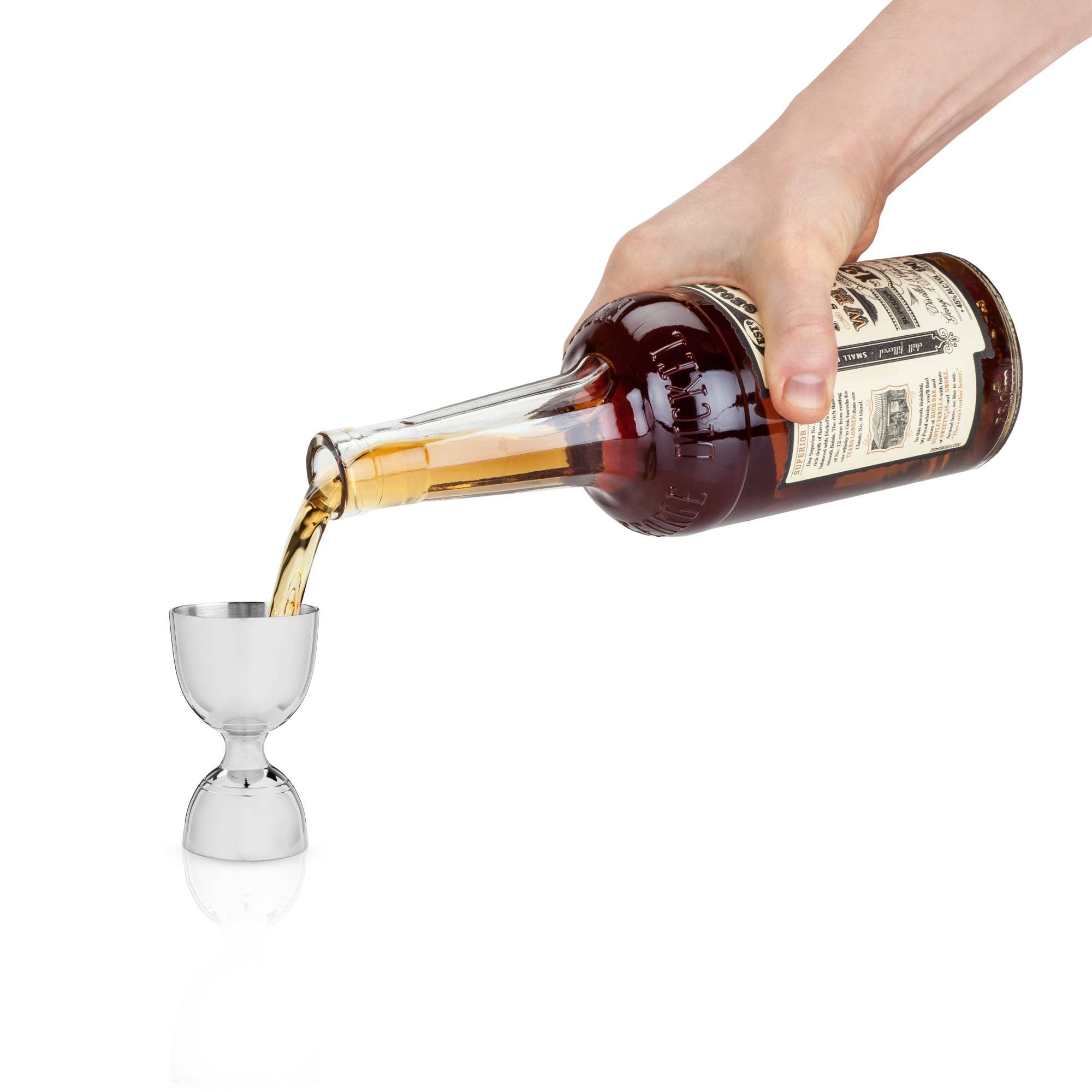 Viski - Harrison Polished Stainless Steel Canterbury Double Jigger