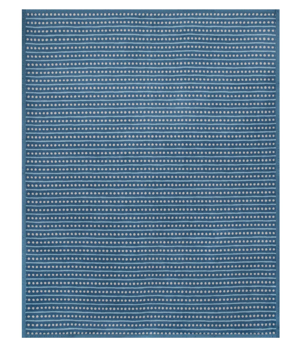 ChappyWrap - Beach Pebble Cornflower Blanket
