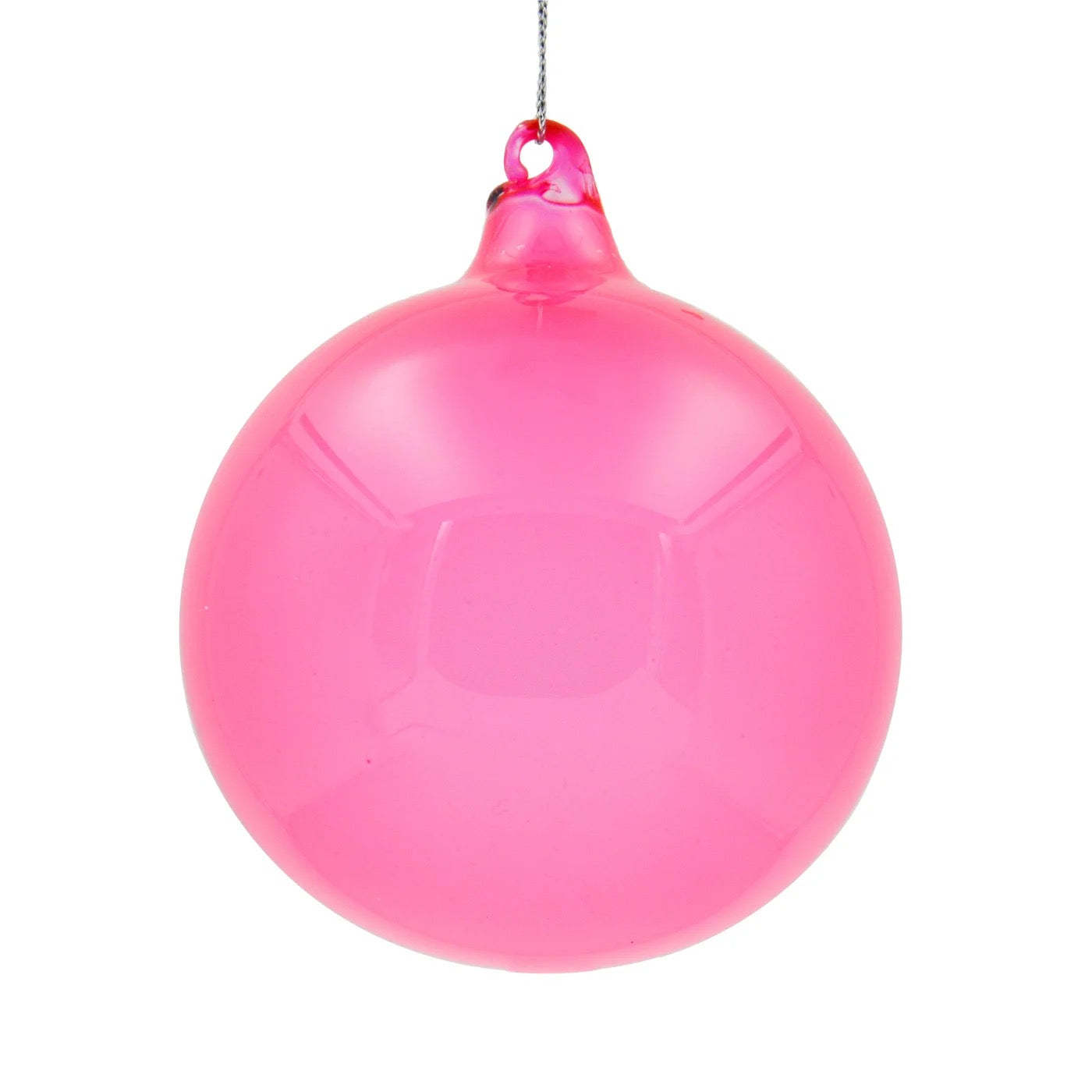 Winward Bubblegum Glass Ball Ornament 100MM