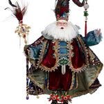 Mark Roberts Peacock Jewel Santa 26"