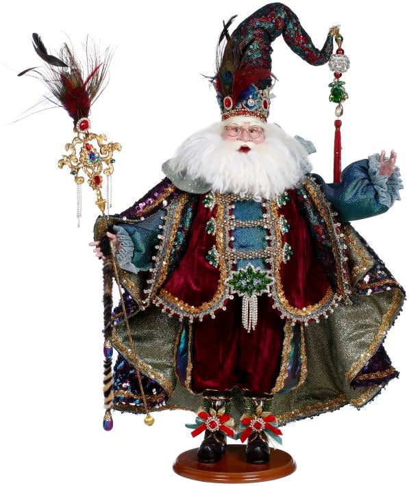 Mark Roberts Peacock Jewel Santa 26"