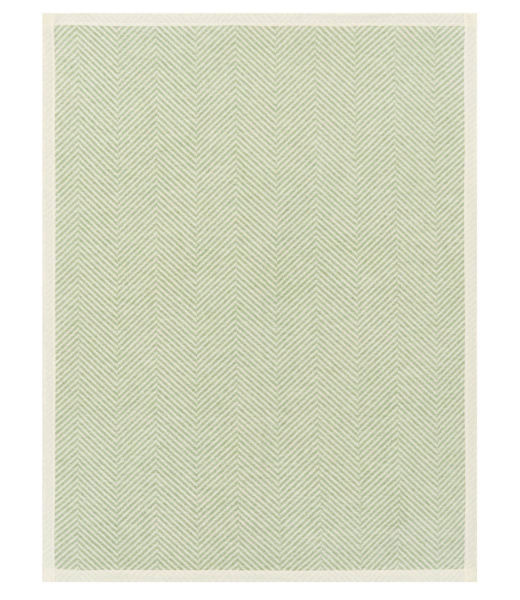 ChappyWrap - Harborview Herringbone Sprout Green Mini Blanket