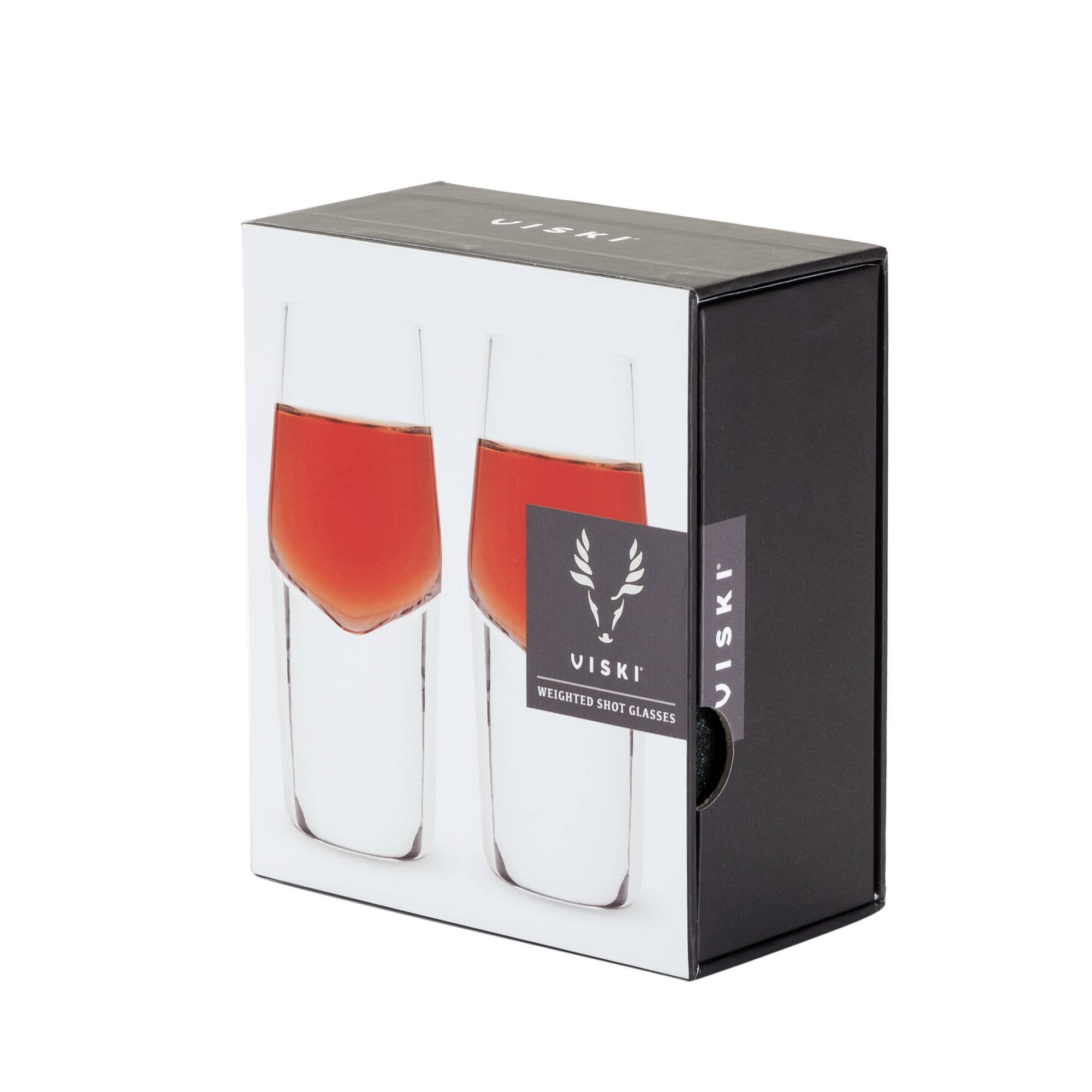 Viski - Raye™ Heavyweight Crystal Shot Glasses Set of 2