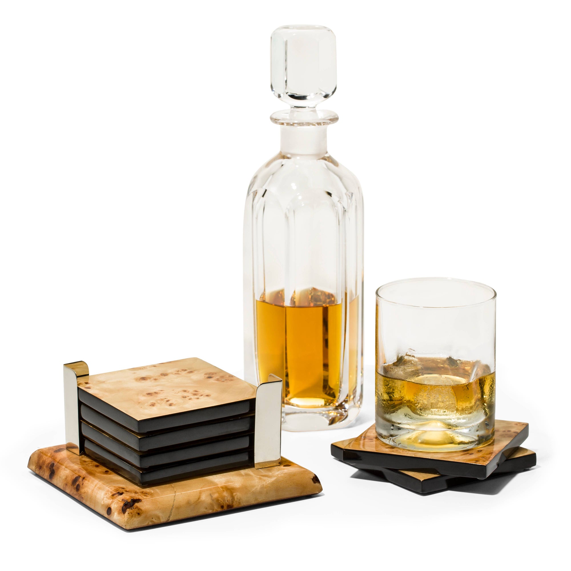 LADORADA - Burl Veneer Coaster Set