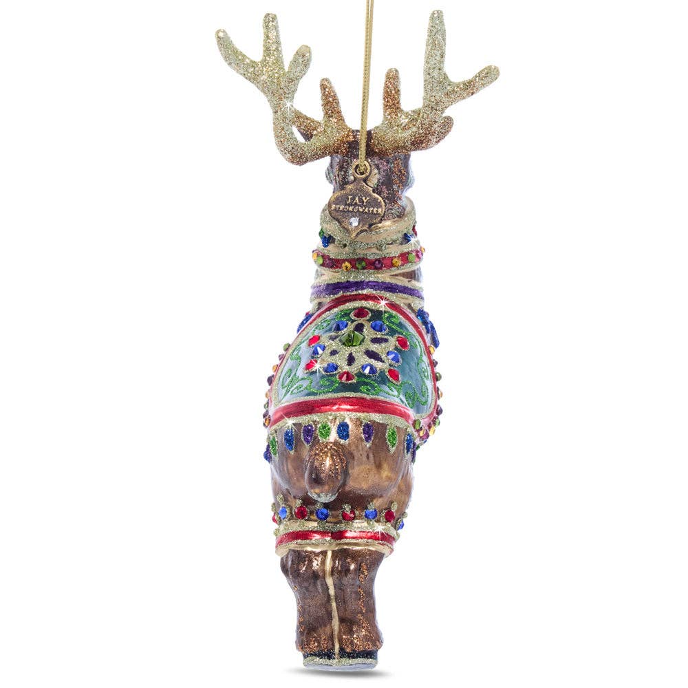 Jay Strongwater - Dasher Glass Ornament