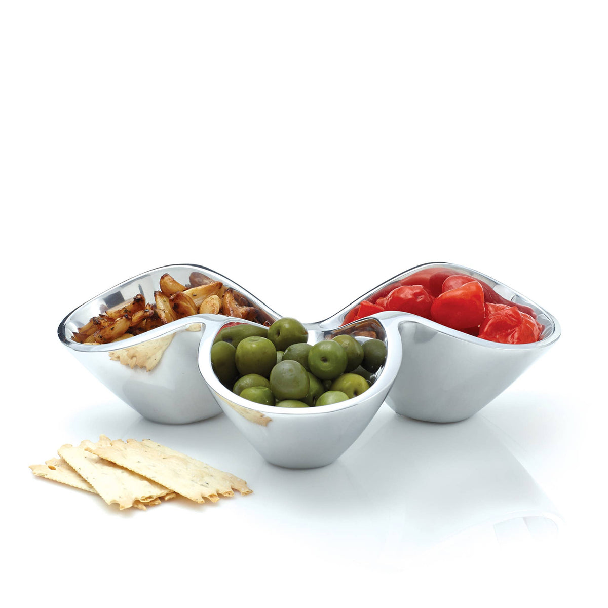 Nambe - Bella Triple Condiment Server