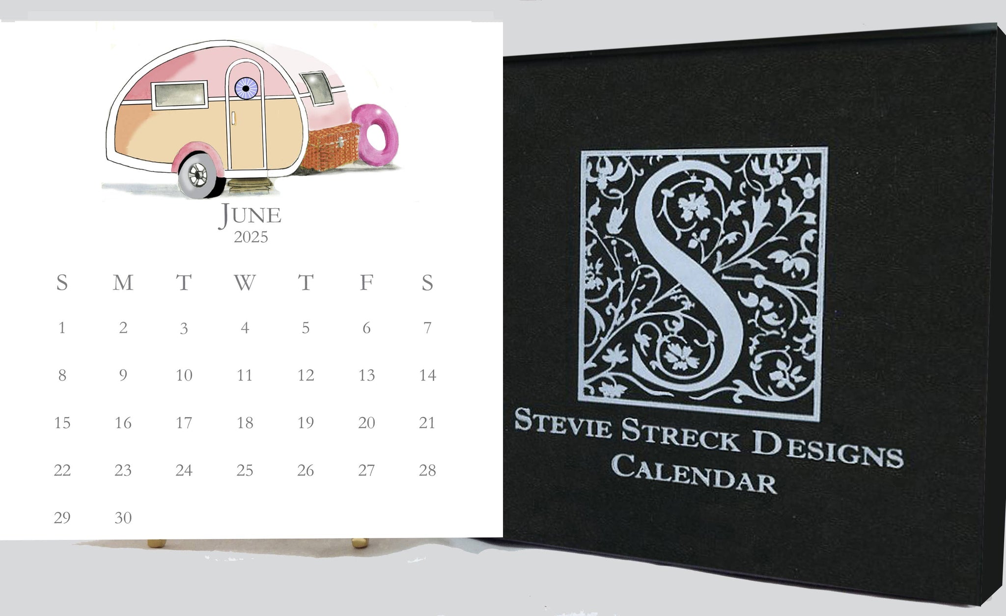 Stevie Streck Designs - 2025 Desk Calendar Refill