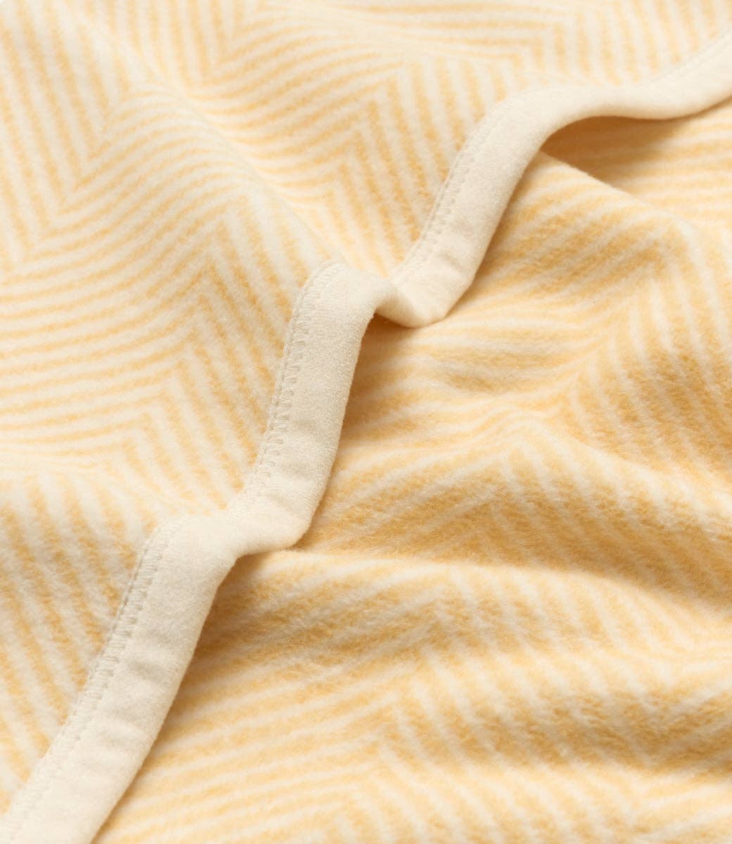 ChappyWrap - Harborview Herringbone Butter Yellow Mini Blanket