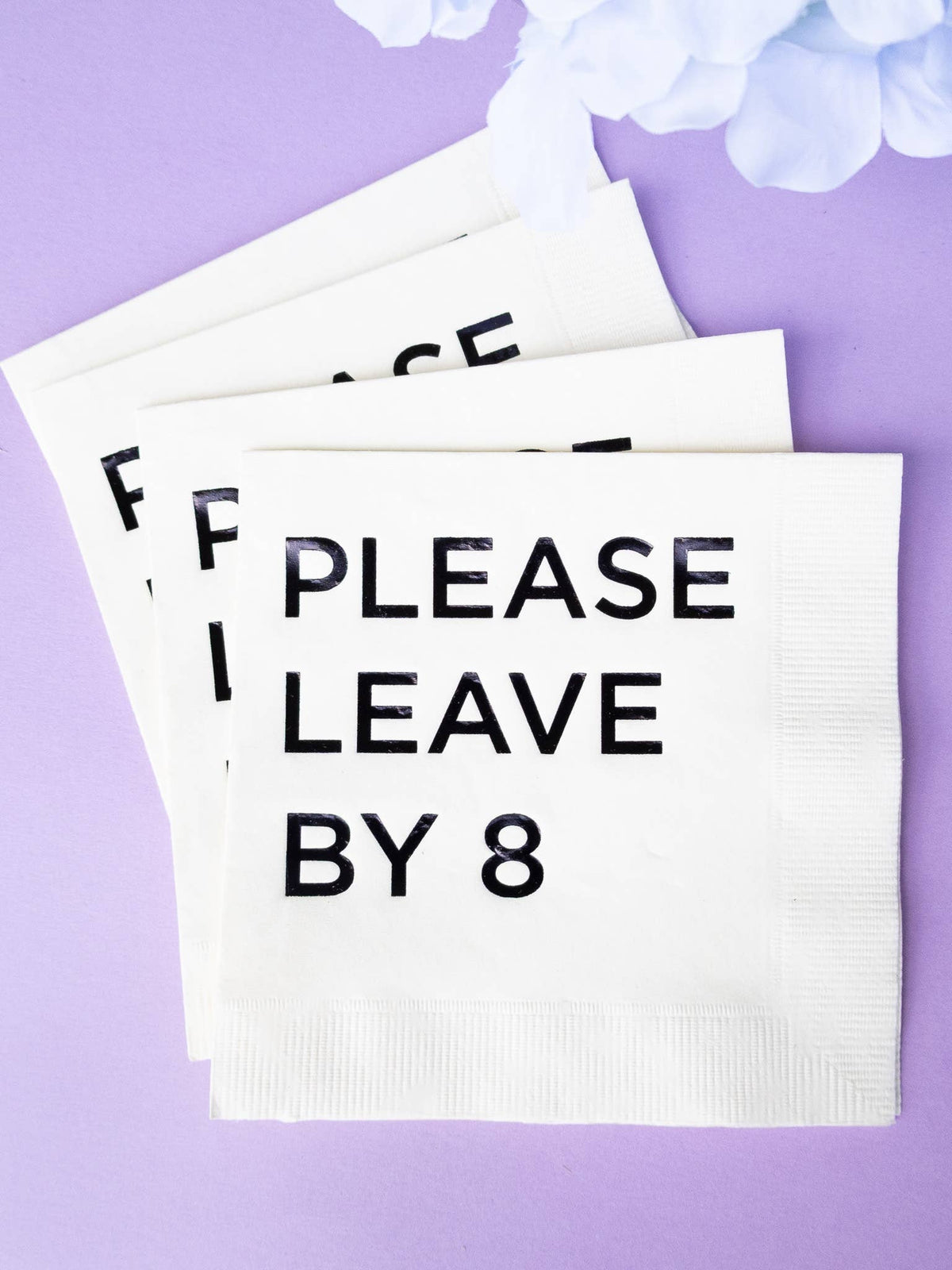Katherine Designs & Co. - Please Leave by 8 cocktails napkins 