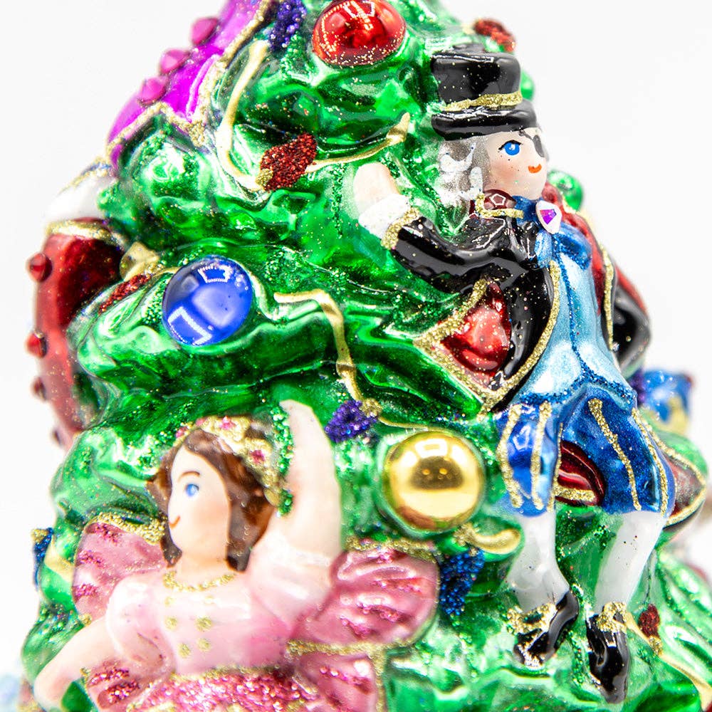 Jay Strongwater - Clara and the Nutcracker Glass Ornament