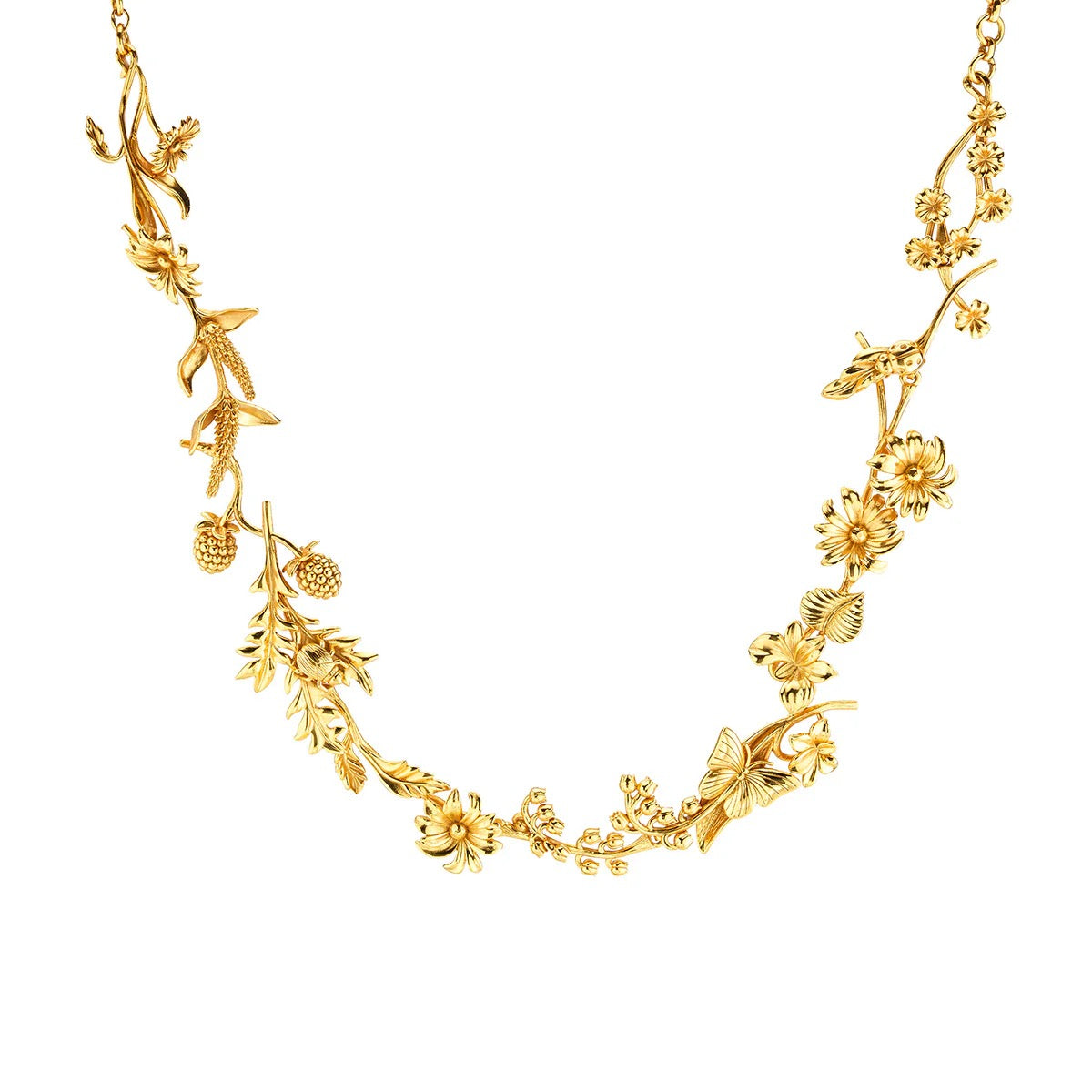 Capucine De Wulf Meadow Wildflower Necklace 16" + 2"