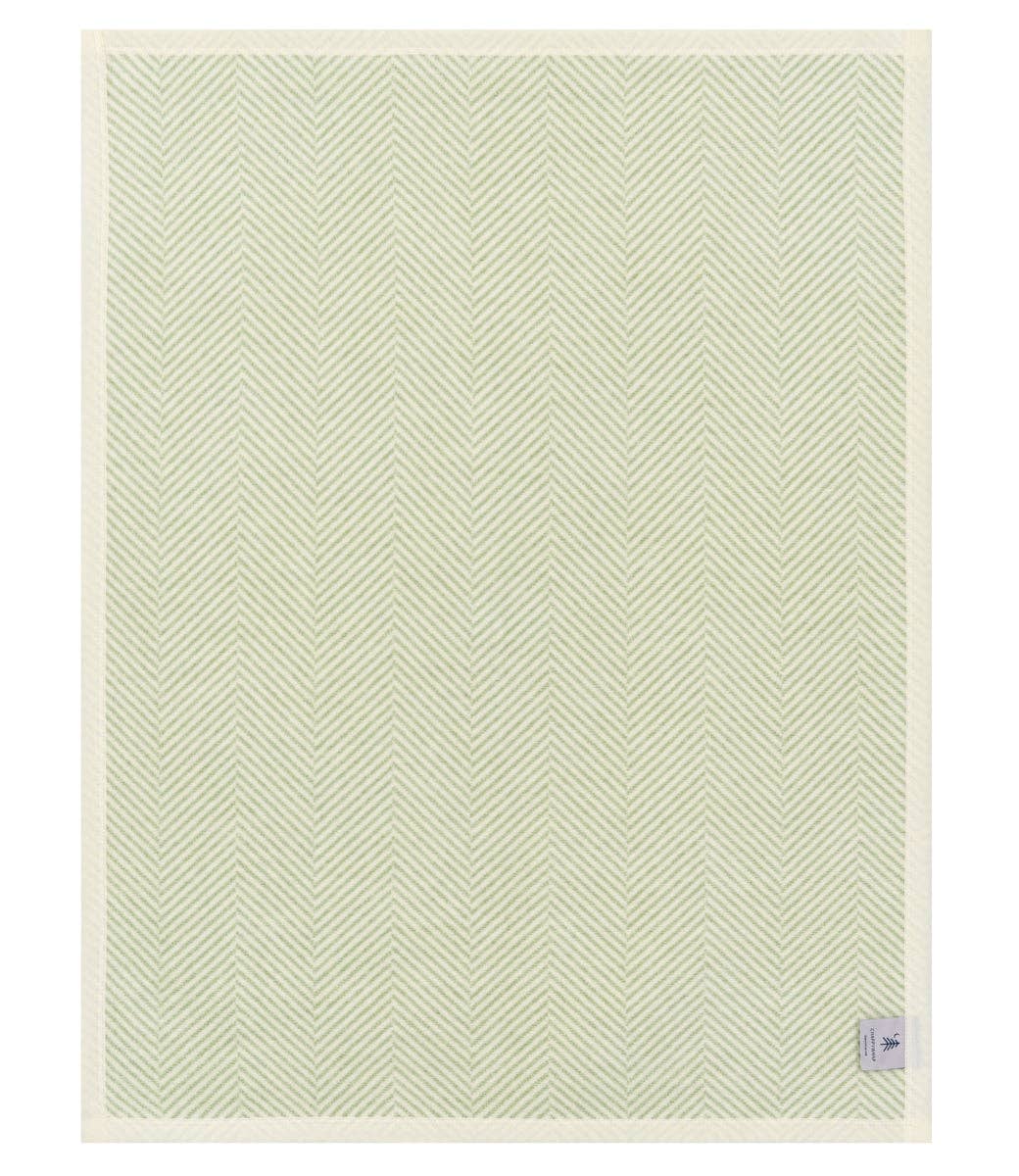 ChappyWrap - Harborview Herringbone Sprout Green Mini Blanket