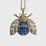 Joanna Buchanan - Sparkle bee hanging ornament, periwinkle