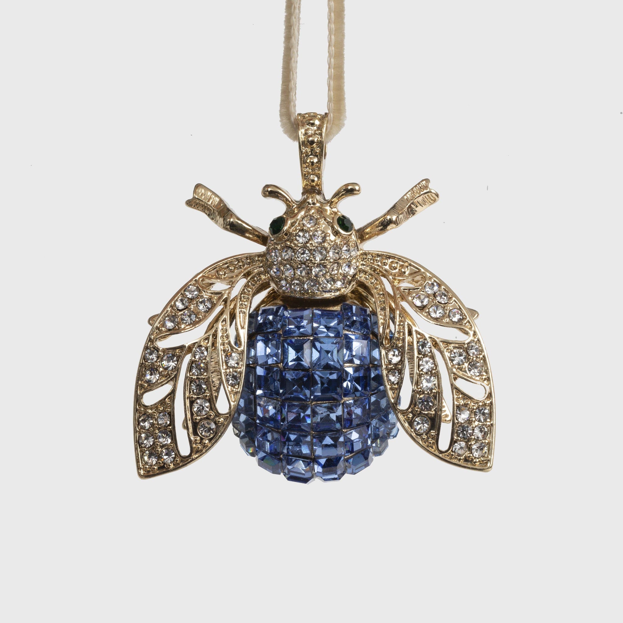 Joanna Buchanan - Sparkle bee hanging ornament, periwinkle