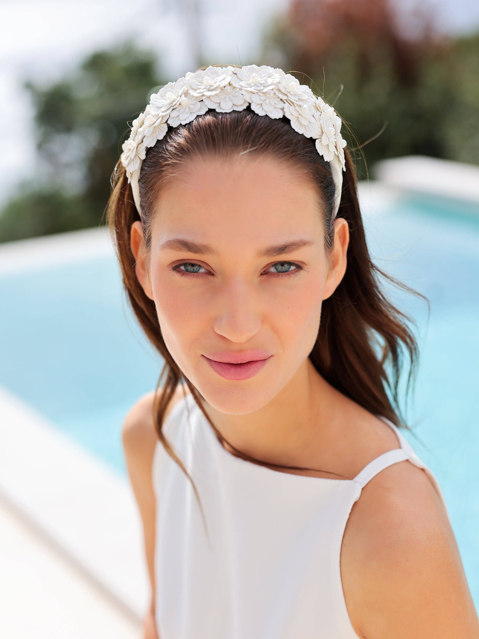 Flora Headband in Ivory