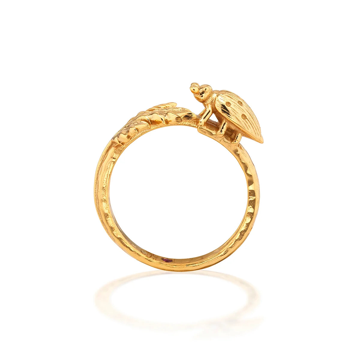 Capucine De Wulf Meadow Walk Ladybug Ring - Gold (Multiple Sizes)