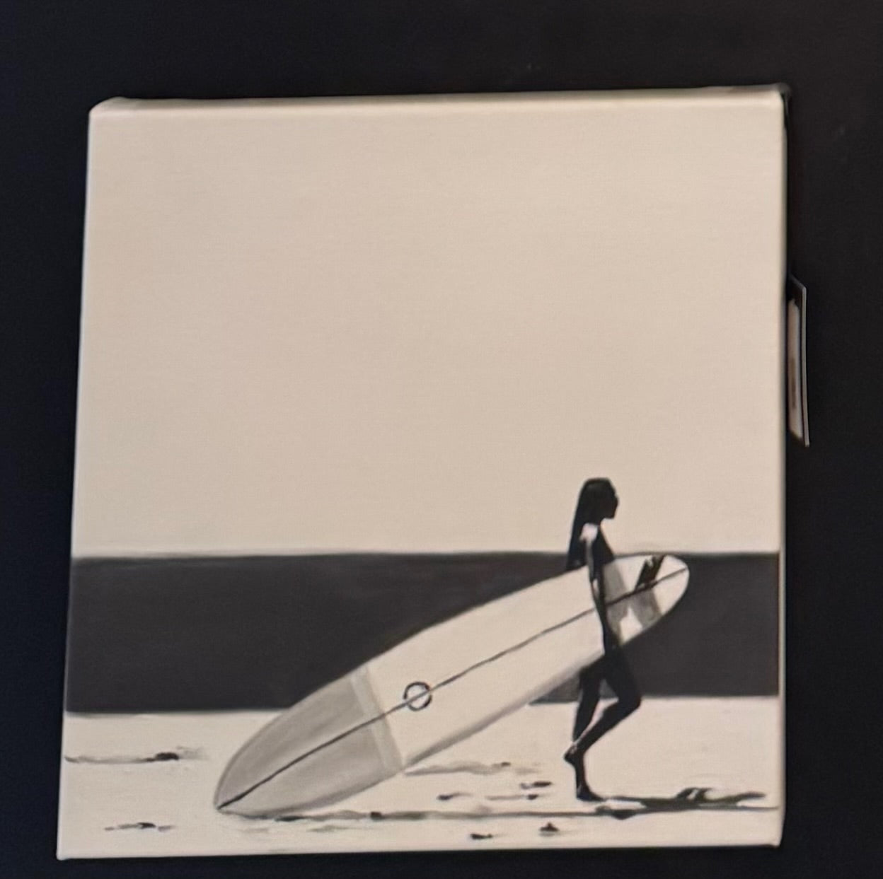 Cindy Press Surfer on Canvas 12x12