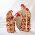 Two-Piece Panache Holy Family (Gold/Red) 3" and 4"