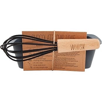 Silicone Mini Loaf Pan and Whisk Set - "Delish"