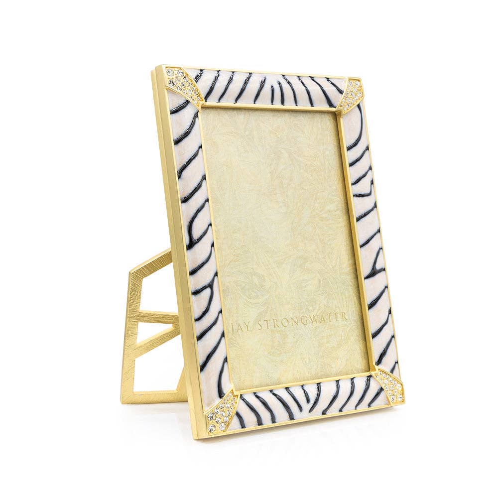 Jay Strongwater - 4” x 6” Lavinia Frame - Zebra