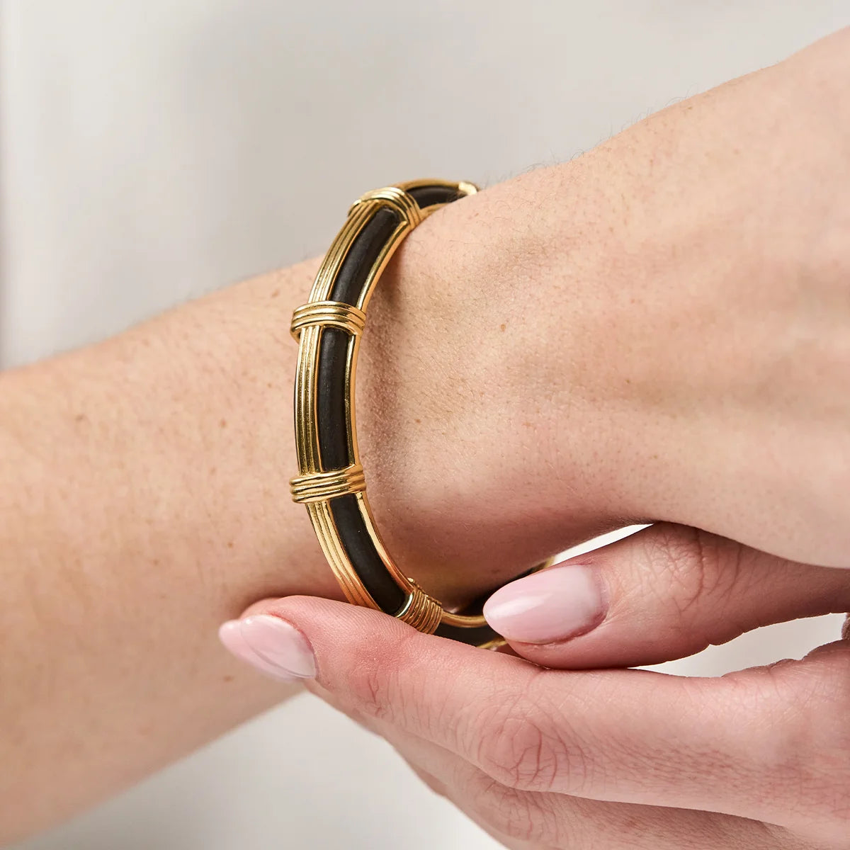 Capucine De Wulf Gaia Petite Bangle, S/M ~ Ebony