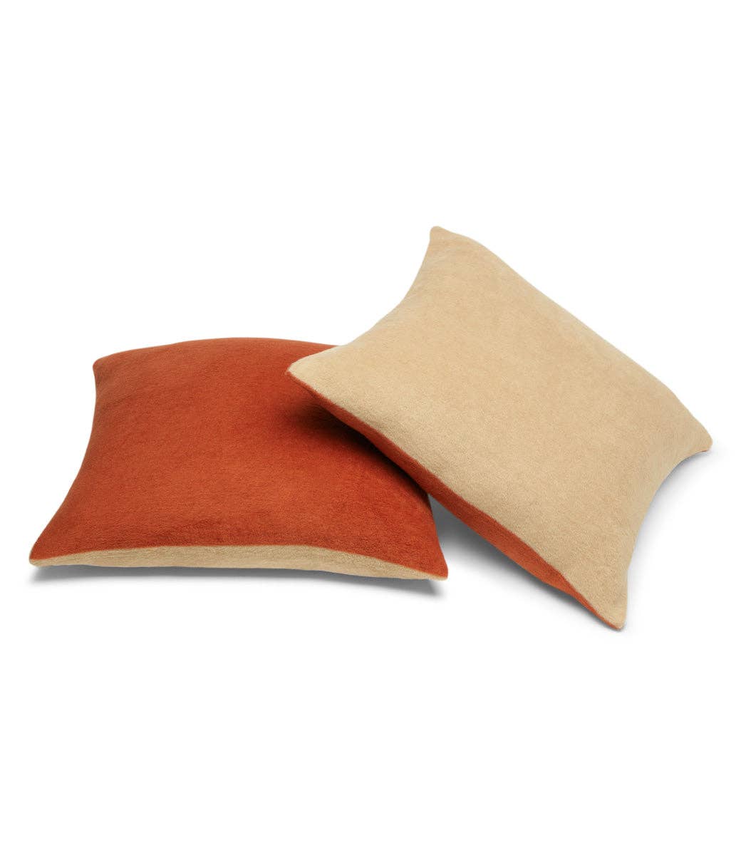 ChappyWrap - Contrast Solid Begonia Throw Pillow Covers