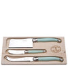 The French Farm - Jean Dubost 3pc Cheese Set in Turquoise