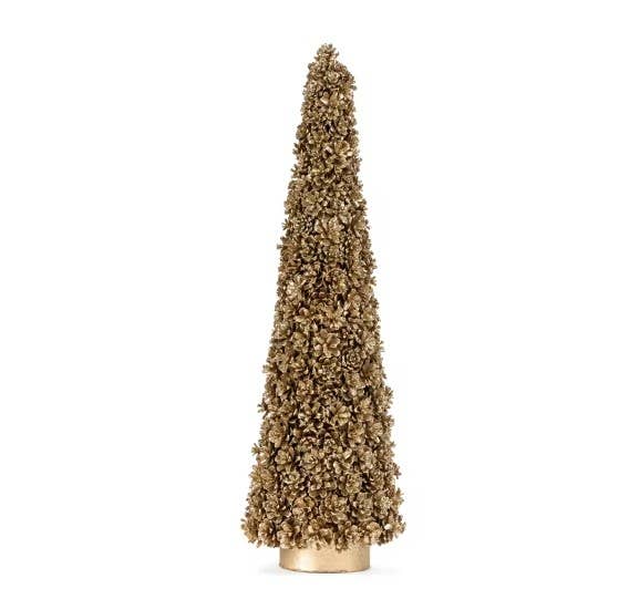 Dekorasyon Gifts  Decor - Pine Cone Tree (All Gold)