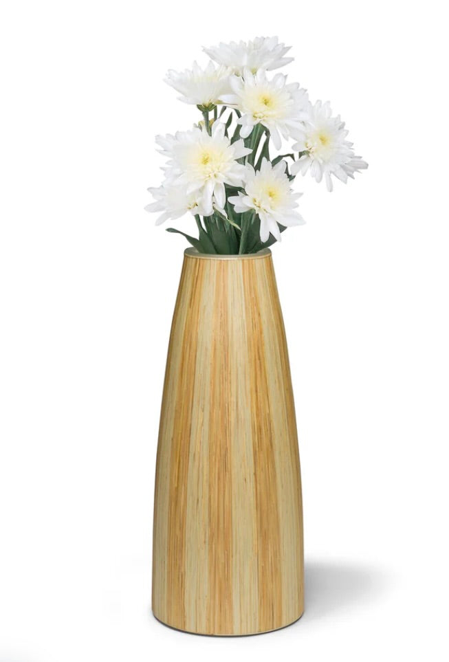 Ladorada Split Straw Tan 12" Vase