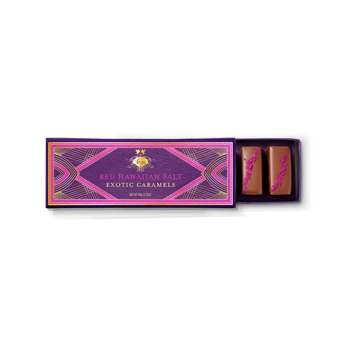 Vosges Haut-Chocolat - Milk Chocolate Caramels | Red Hawaiian Salt | Dragon Fruit