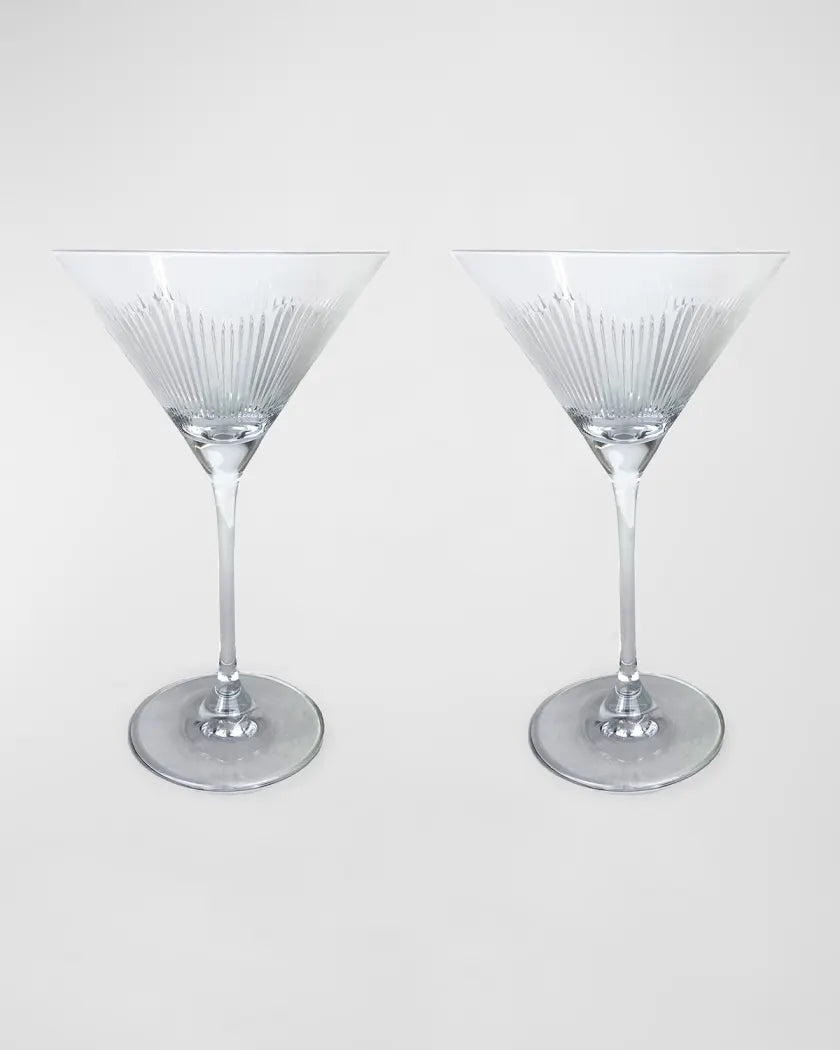 Michael Wainwright Berkshire Martini Glasses Set of 2