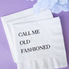 Katherine Designs & Co. - Call me Old Fashioned Cocktail Napkins, mens gift, impulse