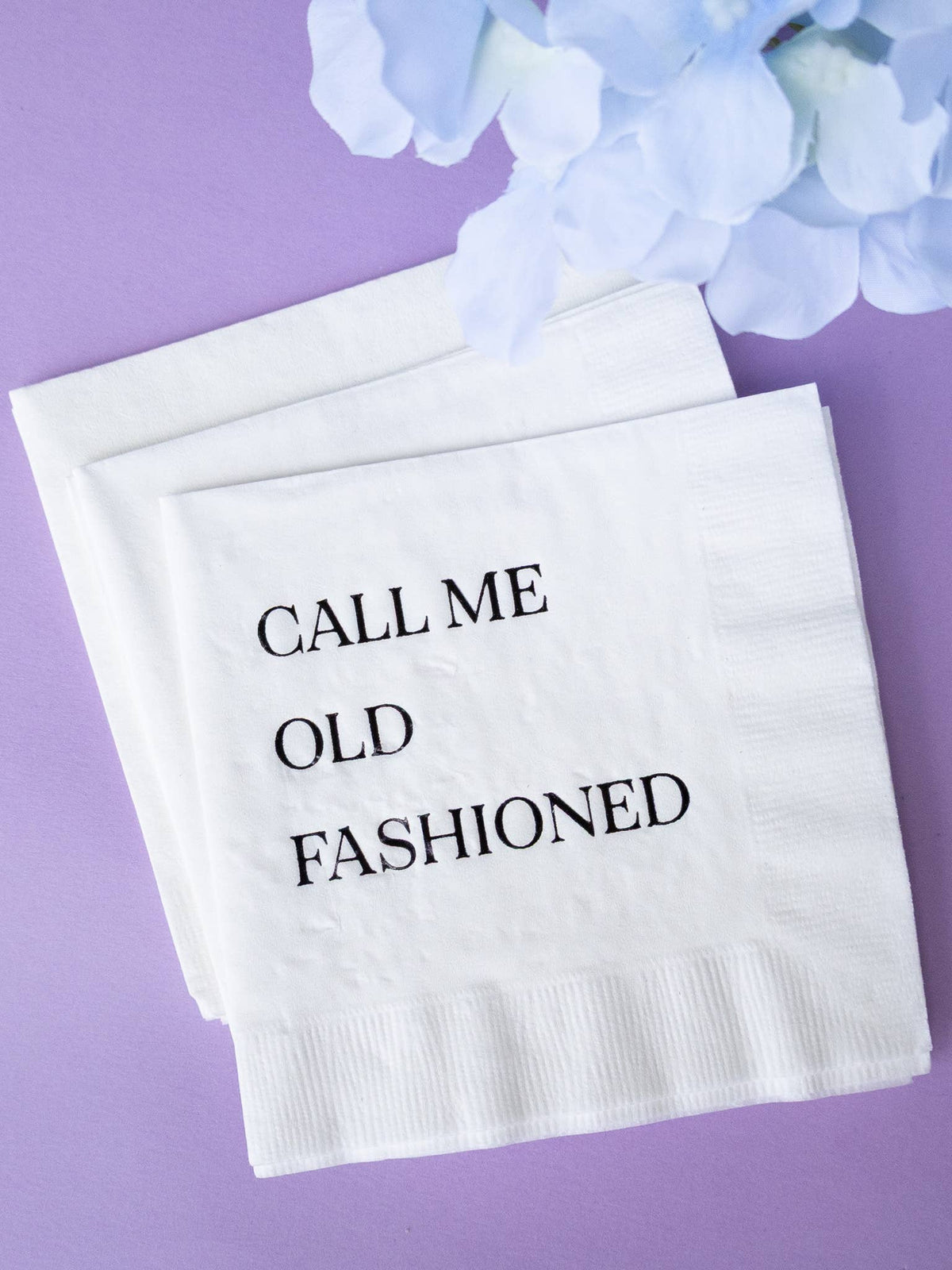 Katherine Designs & Co. - Call me Old Fashioned Cocktail Napkins, mens gift, impulse