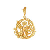 Capucine De Wulf Gold Meadow Wildflower Pendant