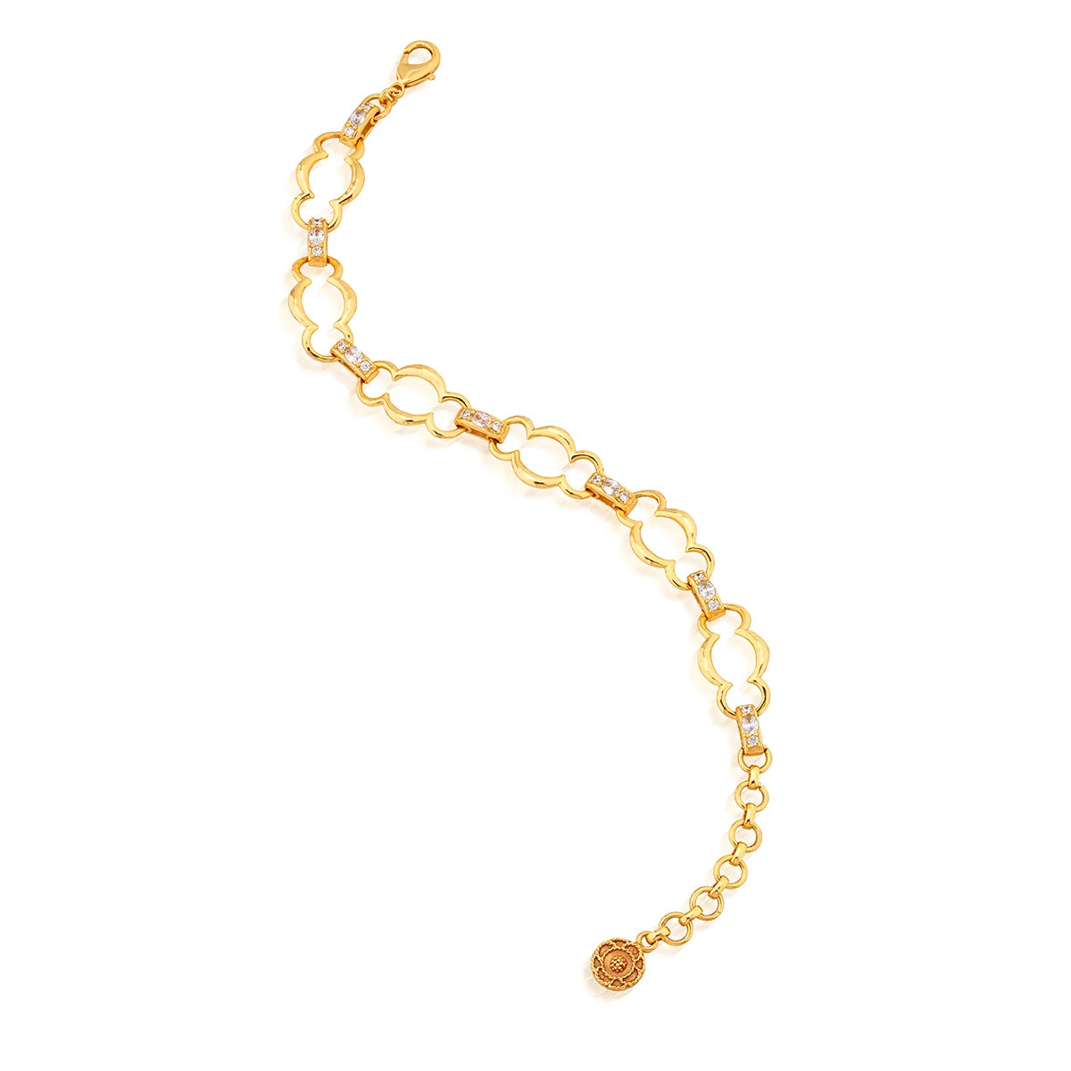 Capucine De Wulf Maharani Grande Chain Bracelet ~ Clear Cubic Zirconia