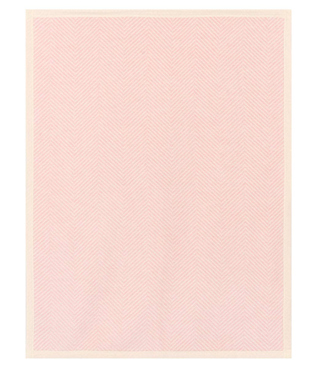 ChappyWrap - Harborview Herringbone Ballet Pink Mini Blanket