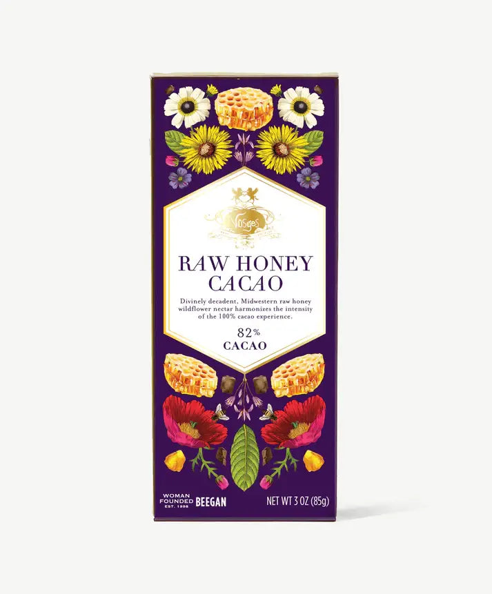 Vosges Haut-Chocolat - Dark Chocolate Wildflower Raw Honey Bar: 82% Cacao