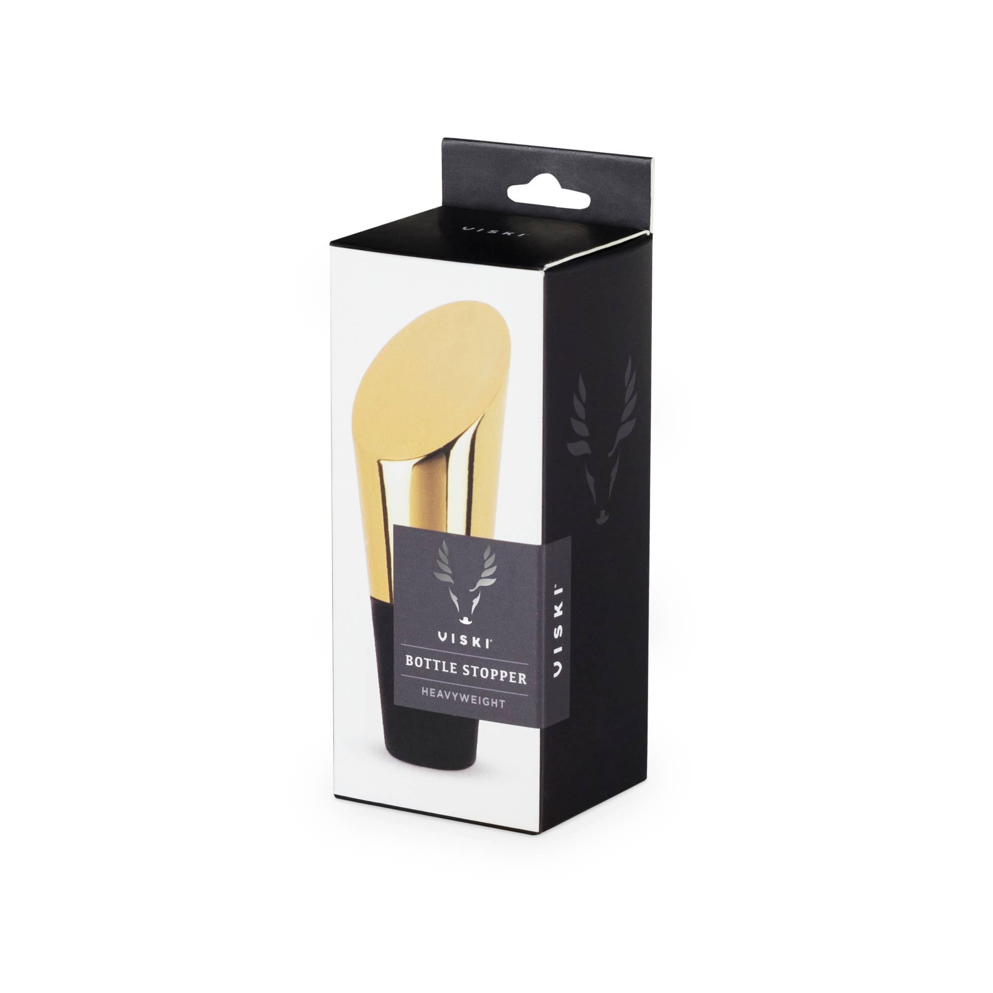 Viski - Belmont™ Gold Plated Heavyweight Bottle Stopper